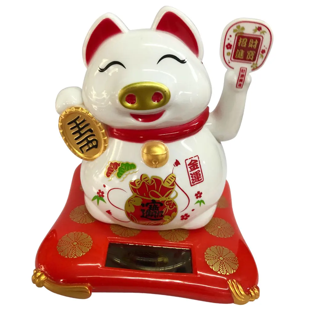 Solar Powered Lucky Beckoning Waving Pig Lucky Money Pig for Home Office and Car dcor -54x3.54x3.94inch
Solar Powered Lucky Beckoning Waving Pig Lucky Money Pig for Home Office and Car dcor -54x3.54x3.94inch