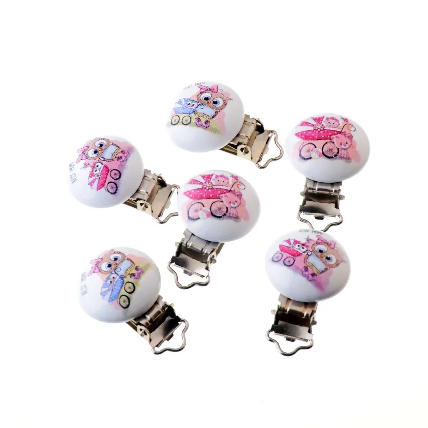10PCs Baby Pacifier Clips Lovely Cartoon Pattern White Wood Metal Holders Cute Infant Soother Clasps Funny Accessories
10PCs Baby Pacifier Clips Lovely Cartoon Pattern White Wood Metal Holders Cute Infant Soother Clasps Funny Accessories
