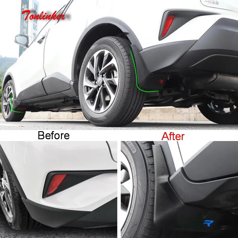 Наклейка на крышку автомобиля Tonlinker для Toyota CHR 2018, 4 шт., Специальный защитный брызговик из АБС-пластика с логотипом, наклейка на крышку
Наклейка на крышку автомобиля Tonlinker для Toyota CHR 2018, 4 шт., Специальный защитный брызговик из АБС-пластика с логотипом, наклейка на крышку