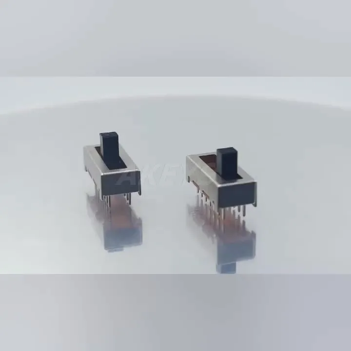 SS-26F03 2P6T Double pole six throw 6 position slide switch 14 pin DIP type without fixed pin handle heights can be customized
SS-26F03 2P6T Double pole six throw 6 position slide switch 14 pin DIP type without fixed pin handle heights can be customized
