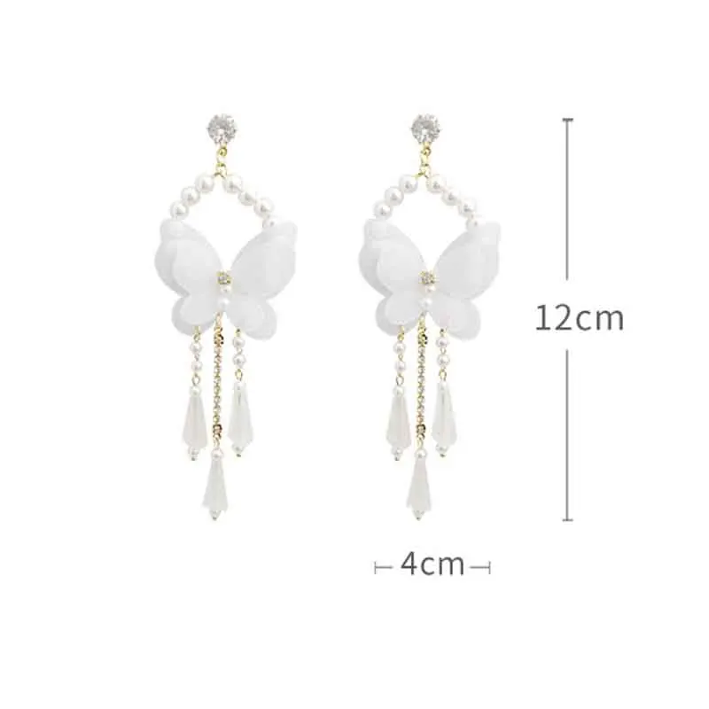 Statement Jewelry Crystal Butterfly Earrings Girl Birthday Party Temperament Cold Wind Long Section Pearl Tassel Earrings
Statement Jewelry Crystal Butterfly Earrings Girl Birthday Party Temperament Cold Wind Long Section Pearl Tassel Earrings
