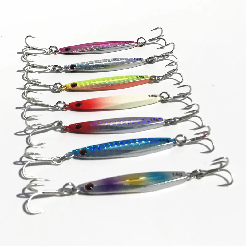 Double Hooks Jigging Lure 14g 17g 21g Laser Jigs New Fishing Lure Long Shot 7 Pcs/L
Double Hooks Jigging Lure 14g 17g 21g Laser Jigs New Fishing Lure Long Shot 7 Pcs/L