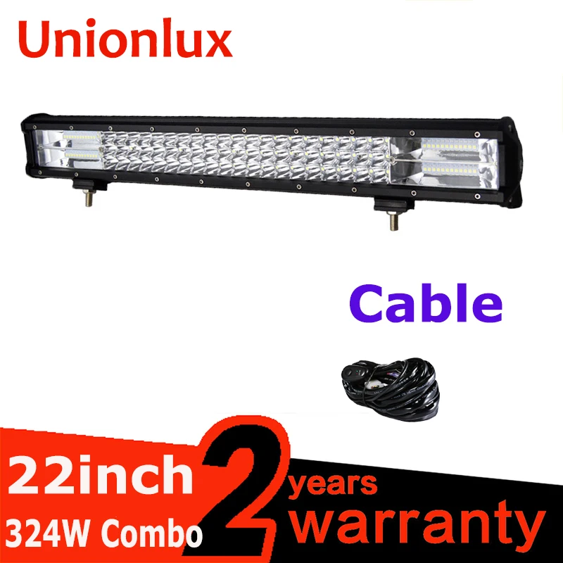 23" 324W 7D 3-Row LED Light Bar Offroad Led Bar Combo Beam Led Work Light Bar for Truck SUV ATV 4x4 4WD DC12v 24v
23" 324W 7D 3-Row LED Light Bar Offroad Led Bar Combo Beam Led Work Light Bar for Truck SUV ATV 4x4 4WD DC12v 24v