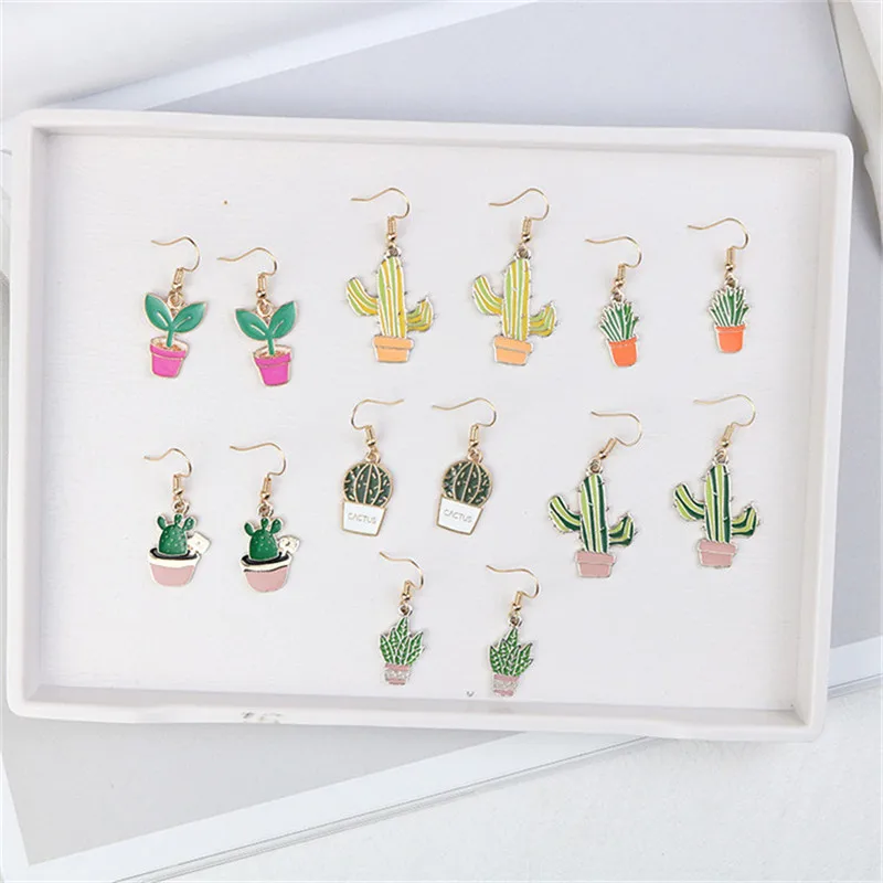 Korean Japan Cute Potted plant Cactus Fresh Simple Woman Girls Dangle Drop Earrings Fashion Jewelry-LAF
Korean Japan Cute Potted plant Cactus Fresh Simple Woman Girls Dangle Drop Earrings Fashion Jewelry-LAF
