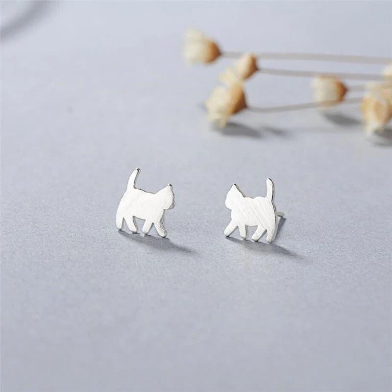 WYEAIIR Cute Sweet Kitten Fresh Literature Student Gift 925 Sterling Silver Female Stud Earrings
WYEAIIR Cute Sweet Kitten Fresh Literature Student Gift 925 Sterling Silver Female Stud Earrings