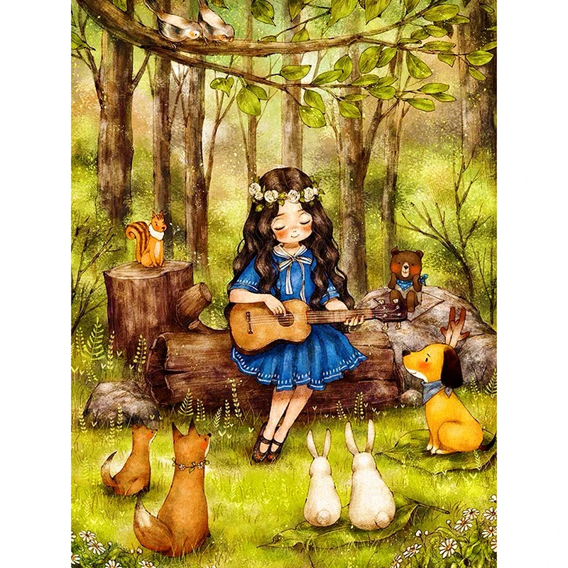 Diamond Painting Scenery Girl Picture Of Rhinestone 5D DIY Resin Drill Full Circular Diamond Embroidery Forest Pattern Home Deco
Diamond Painting Scenery Girl Picture Of Rhinestone 5D DIY Resin Drill Full Circular Diamond Embroidery Forest Pattern Home Deco