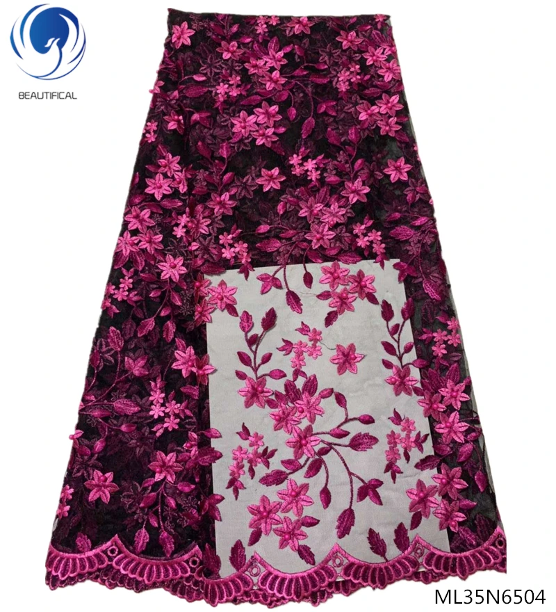 BEAUTIFICAL pink flower lace fabric pink french lace high quality nigeria lace fabric embroidery fabrics 5yards/lot ML35N65
BEAUTIFICAL pink flower lace fabric pink french lace high quality nigeria lace fabric embroidery fabrics 5yards/lot ML35N65