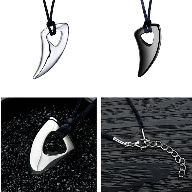 High Quality Stainless Steel Black Wolf Tooth Necklace Punk Biker Mens Pendant Necklaces Fashion Choker Drop Shipping Wholesale
High Quality Stainless Steel Black Wolf Tooth Necklace Punk Biker Mens Pendant Necklaces Fashion Choker Drop Shipping Wholesale