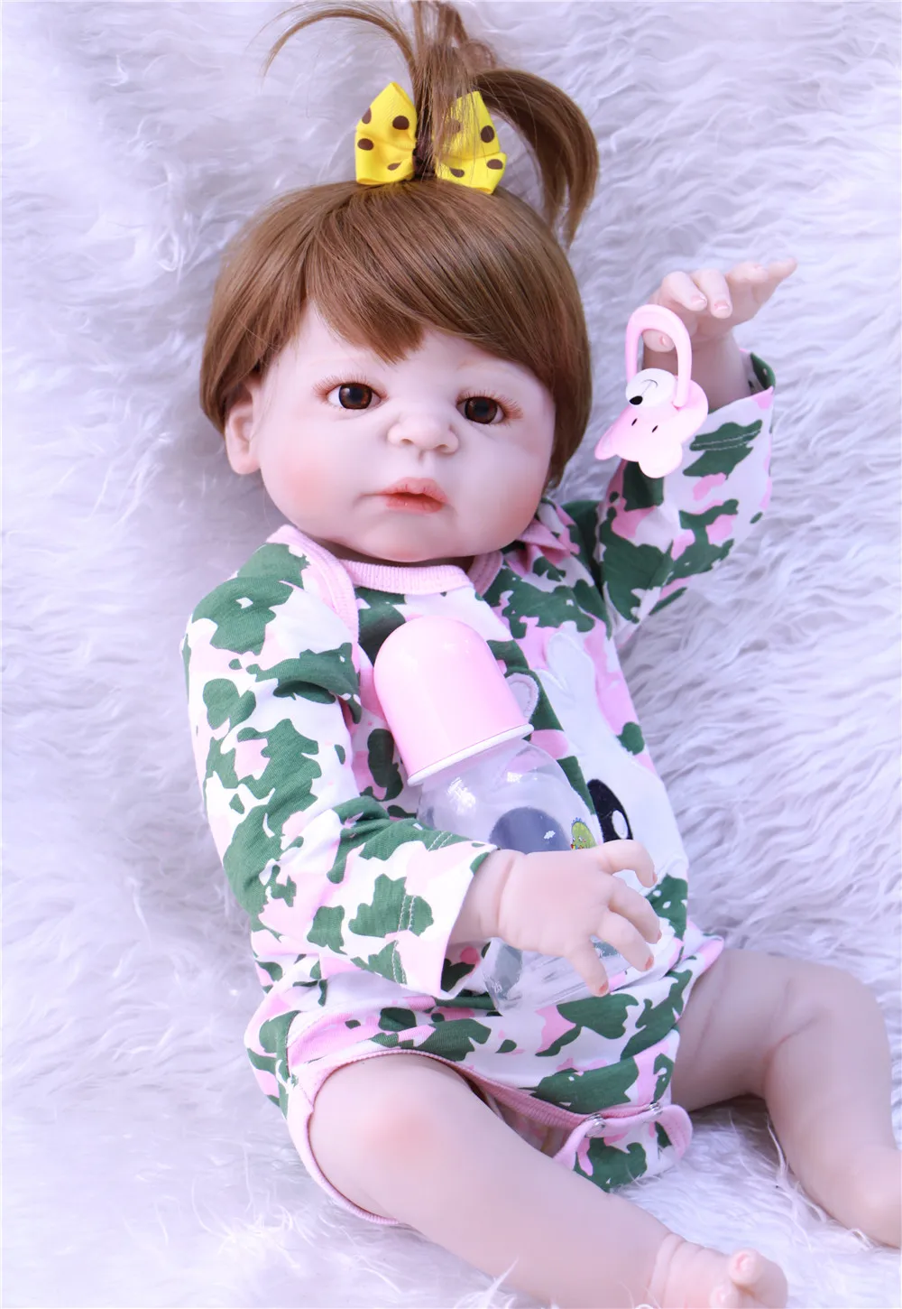 22" bebe toy reborn girl dolls soft full silicone reborn dolls for sale child gift toy dolls real alive menina bonecas
22" bebe toy reborn girl dolls soft full silicone reborn dolls for sale child gift toy dolls real alive menina bonecas