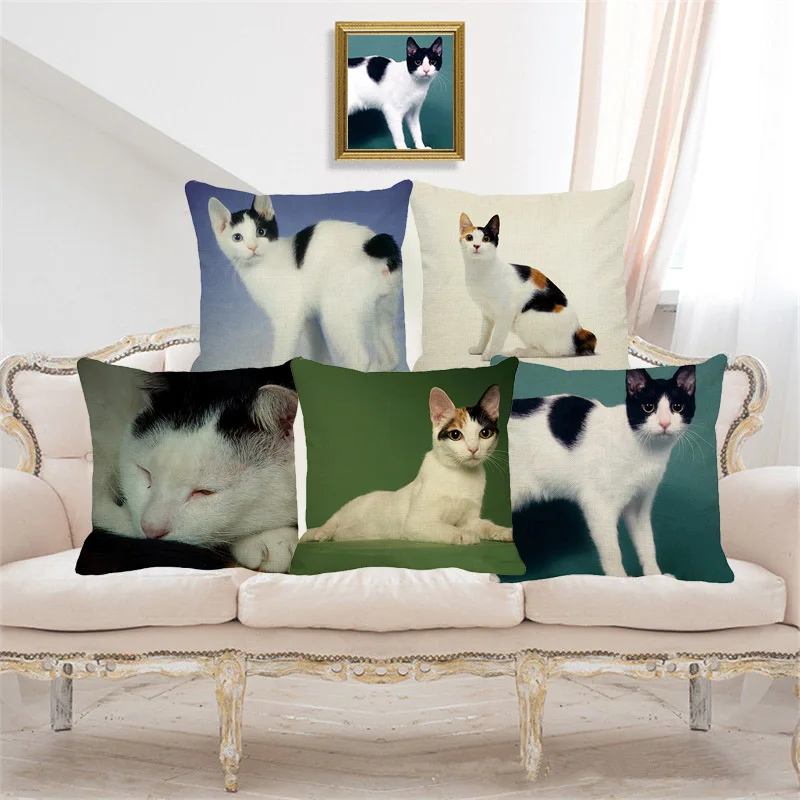 XUNYU Cute Japanese Short-tailed Cat Pet Cushion Cover Pillow Case Home Decorative Throw Pillowcase Cover for Sofa Car Cojines
XUNYU Cute Japanese Short-tailed Cat Pet Cushion Cover Pillow Case Home Decorative Throw Pillowcase Cover for Sofa Car Cojines