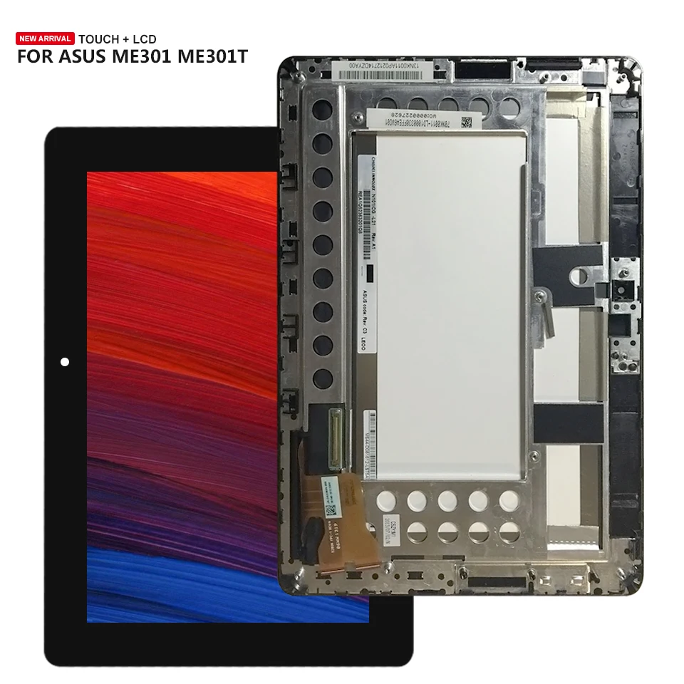 ЖК дисплей с сенсорным экраном в сборе для Asus MeMo Pad Smart 10 ME301 ME301T 5280N замена
