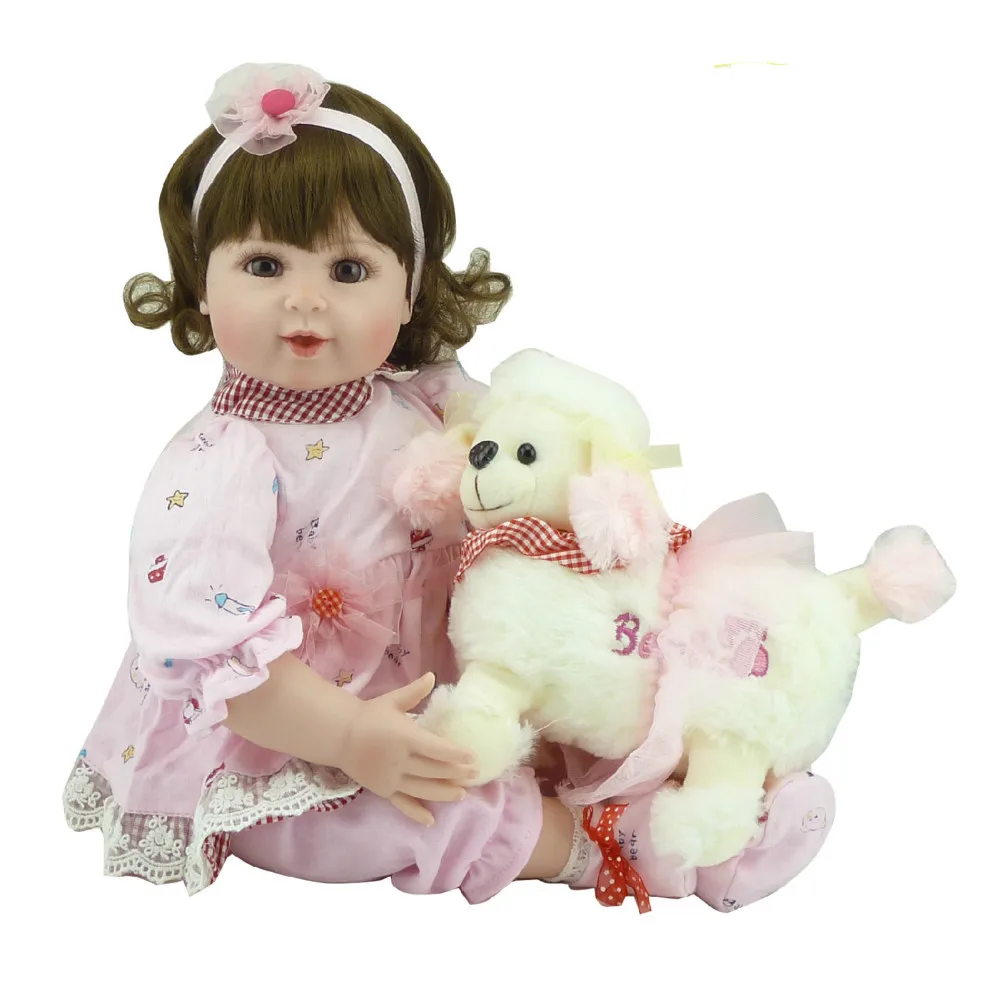 Ручная Кукла Reborn Baby 20 дюймов силиконовая девочка улыбается Новорожденные куклы Девочки играть дома игрушки Дети День рождения Рождественс...
Ручная Кукла Reborn Baby 20 дюймов силиконовая девочка улыбается Новорожденные куклы Девочки играть дома игрушки Дети День рождения Рождественс...