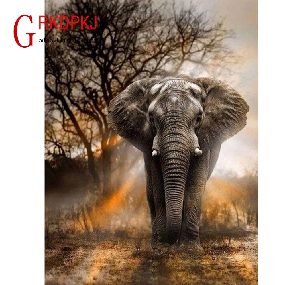 New 5D DIY Diamond Embroidery Elephant Diamond Painting Cross Stitch Full Square Rhinestone Mosaic Unfinished Home Decoration
New 5D DIY Diamond Embroidery Elephant Diamond Painting Cross Stitch Full Square Rhinestone Mosaic Unfinished Home Decoration