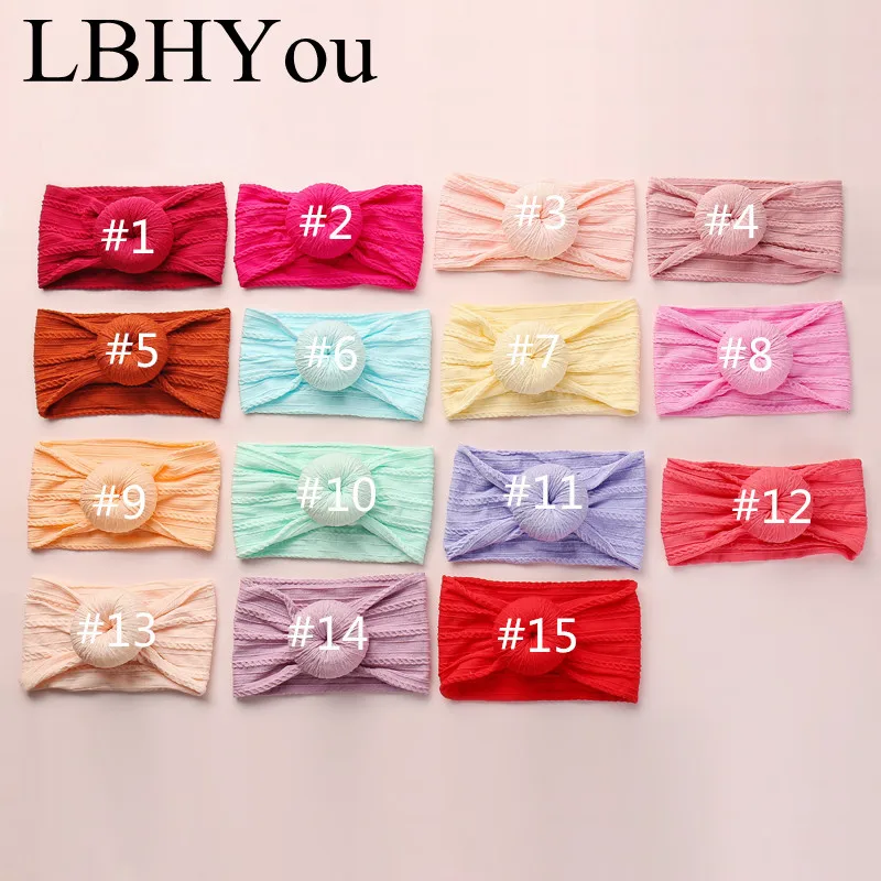 1pcs Round Knot Baby Girls Nylon Headbands,Wide Cable Knit Nylon Headwraps With Pompom Trims,Newborn Girls Hair Accessories
1pcs Round Knot Baby Girls Nylon Headbands,Wide Cable Knit Nylon Headwraps With Pompom Trims,Newborn Girls Hair Accessories
