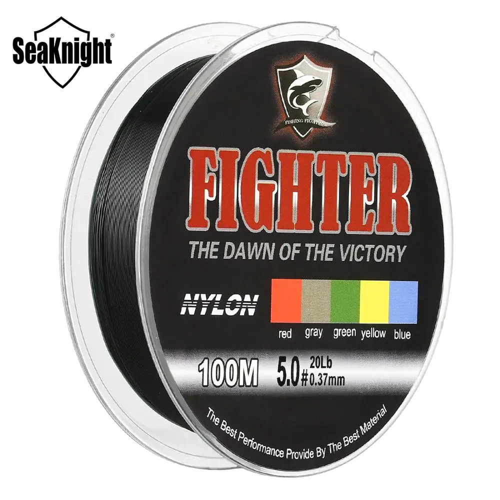 SeaKnight Fighter нейлоновая леска 100 м супер сильная 2 35LB мононити материал соленой воды
