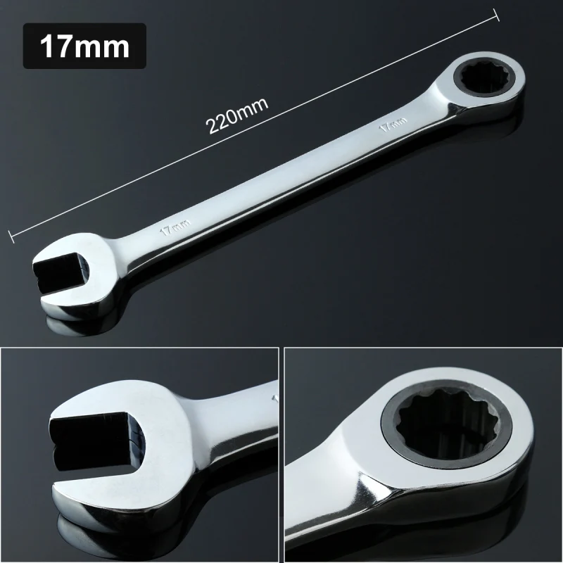 17mm Flexible Gear Ratchet Wrench Keys Geared Spanner Set of Keys Open End Torque Ratchet Spanner Combination Wrench Tool Set
17mm Flexible Gear Ratchet Wrench Keys Geared Spanner Set of Keys Open End Torque Ratchet Spanner Combination Wrench Tool Set