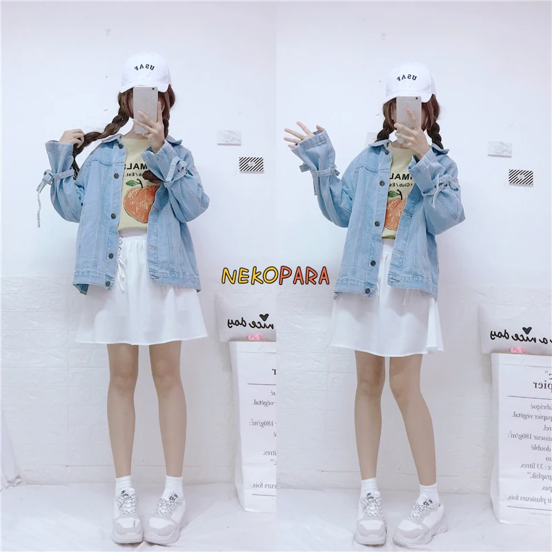 Cute Sweet Flower Embroidery Women's Denim Coat Fall Outwear Short Coat Jacket with Pockets Lovely Bows Trim 2018 Autumn Fashion
Cute Sweet Flower Embroidery Women's Denim Coat Fall Outwear Short Coat Jacket with Pockets Lovely Bows Trim 2018 Autumn Fashion