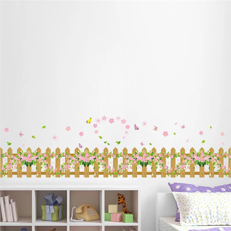 Garden Fence Heart Flower Butterfly wall Stickers Decal Window glass Living Room Bedroom Home Decoration kids room decor
Garden Fence Heart Flower Butterfly wall Stickers Decal Window glass Living Room Bedroom Home Decoration kids room decor