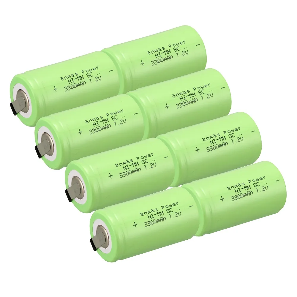 8PCS Anmas Power 3300MA 1.2V NI-MH SC Batteries Rechargeable Sub C SC NI-MH nimh Cell Battery Pack
8PCS Anmas Power 3300MA 1.2V NI-MH SC Batteries Rechargeable Sub C SC NI-MH nimh Cell Battery Pack