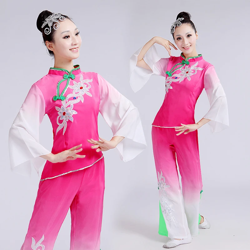 Hanfu Yangge costume costume female fan dance folk dance performance costume traditional Chinese dance costume
Hanfu Yangge costume costume female fan dance folk dance performance costume traditional Chinese dance costume
