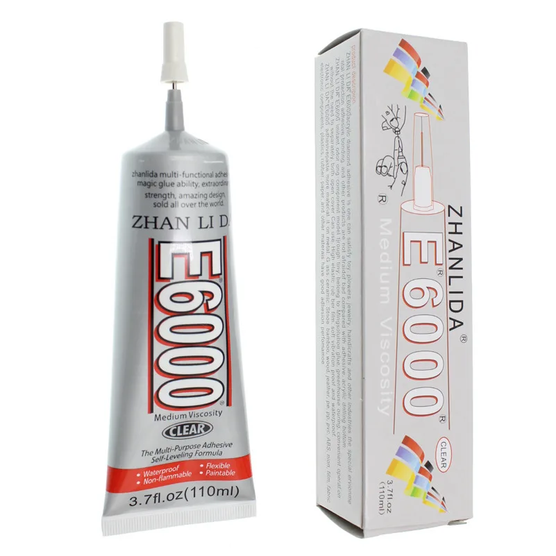 1pcs 110ml Jewelry Glue E6000 Transparent Super Adhesive Fabric Rhinestone Jewellery Crystal Glass Craft Cell Phone
1pcs 110ml Jewelry Glue E6000 Transparent Super Adhesive Fabric Rhinestone Jewellery Crystal Glass Craft Cell Phone