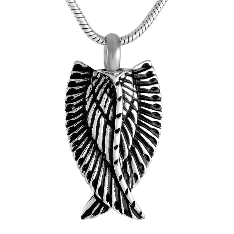 IJD9139 Steel/gold 316L Stainless Steel Wing Feather Cremation Urn Necklace For Pet Ashes Holder Keepsake Memorial Pendant
IJD9139 Steel/gold 316L Stainless Steel Wing Feather Cremation Urn Necklace For Pet Ashes Holder Keepsake Memorial Pendant