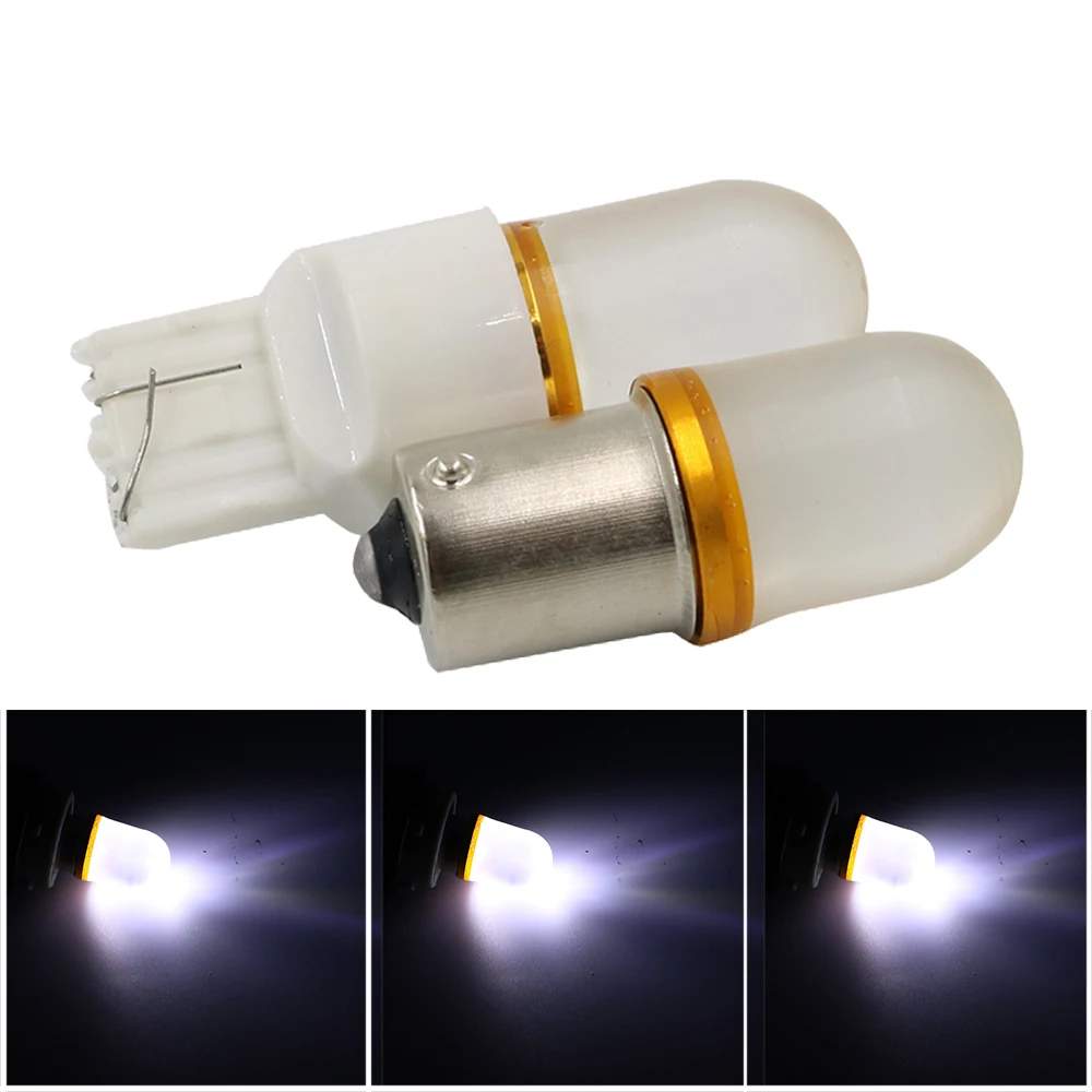 YSY 1156 BA15S T20 7443 2835 9smd светодиодный ные лампы силиконовые Автомобильные
