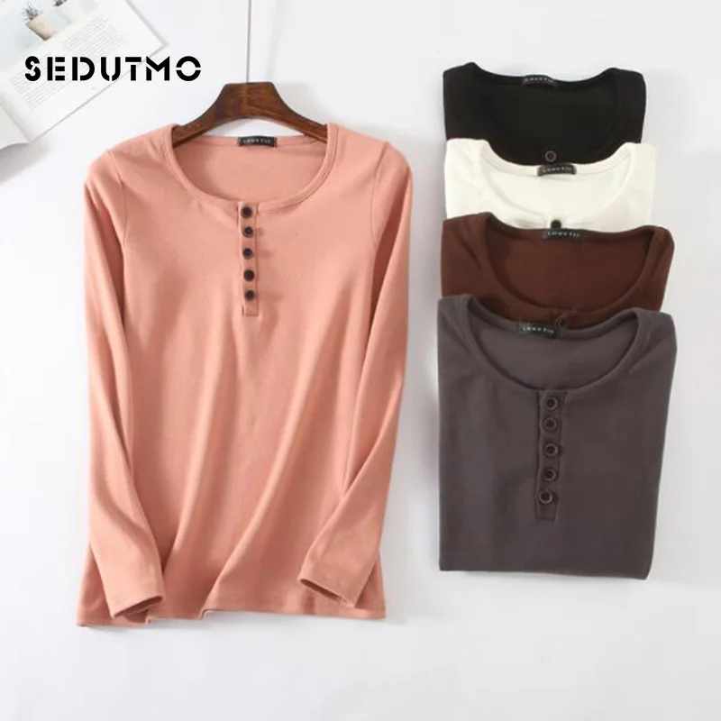 SEDUTMO Autumn T Shirt Women Oversize Harajuku Long Sleeve Tops Thick Black Casual Black Shirts Cotton Black Tee ED592
SEDUTMO Autumn T Shirt Women Oversize Harajuku Long Sleeve Tops Thick Black Casual Black Shirts Cotton Black Tee ED592