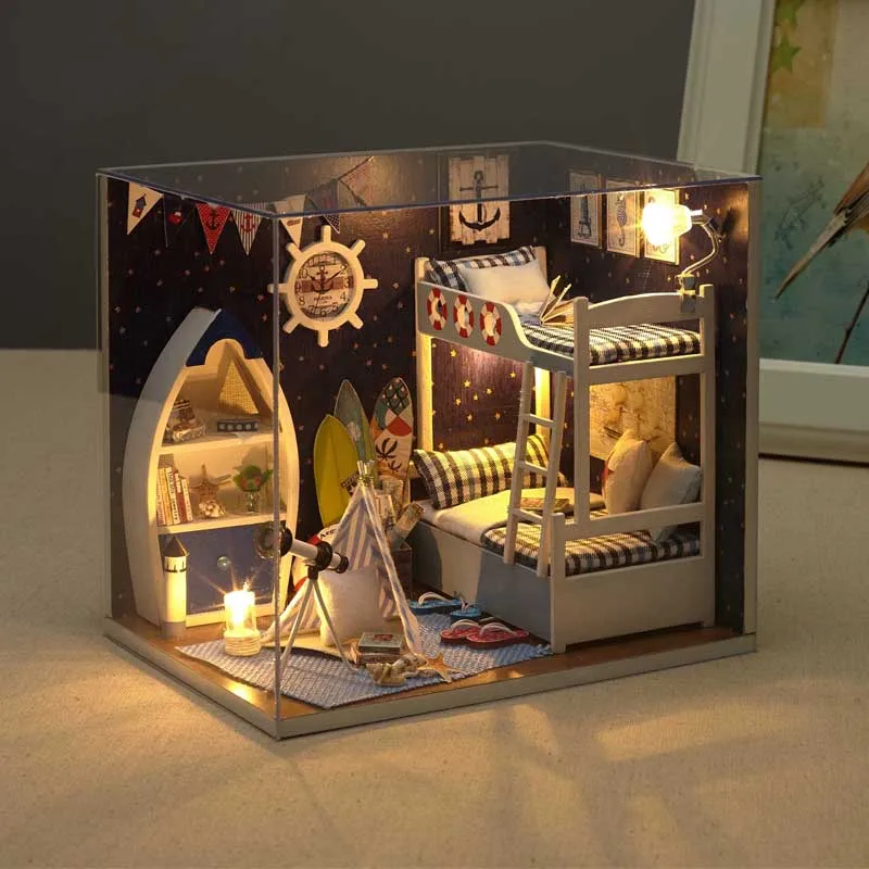 DIY Children Room Figurines Model Luxury Miniature DIY House With Dust Cover Artware Puzzle Toys Kid Gift Home Decoration
DIY Children Room Figurines Model Luxury Miniature DIY House With Dust Cover Artware Puzzle Toys Kid Gift Home Decoration