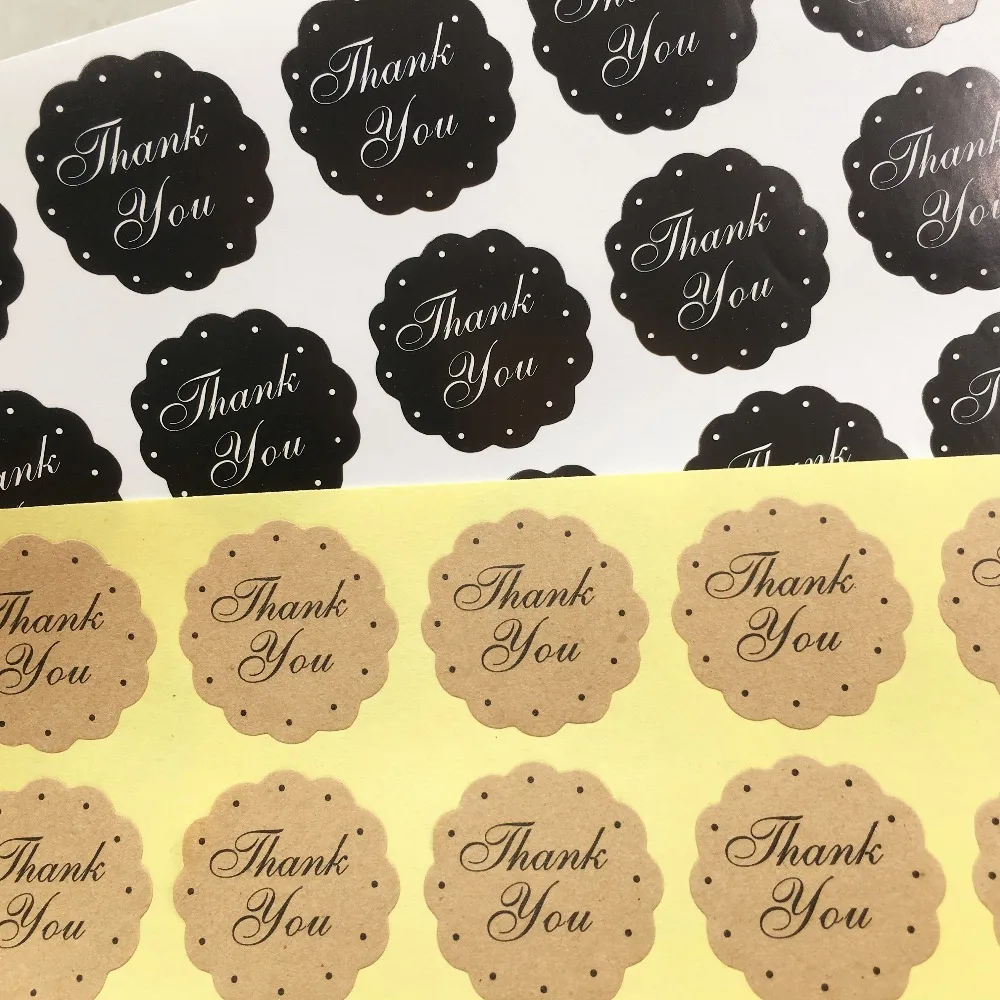 500pcs thank You black white Seal Self-adhesive Kraft Paper Labels Seal Bag/Bottle/Platics/Food Packing decor Stickers
500pcs thank You black white Seal Self-adhesive Kraft Paper Labels Seal Bag/Bottle/Platics/Food Packing decor Stickers