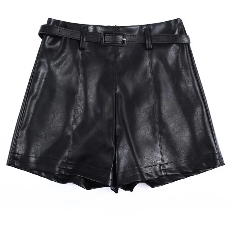 S M L XL 2XL Womens Casual PU Leather Shorts Waist Black Leather Loose Short Pants Wide Leg Shorts D143
S M L XL 2XL Womens Casual PU Leather Shorts Waist Black Leather Loose Short Pants Wide Leg Shorts D143