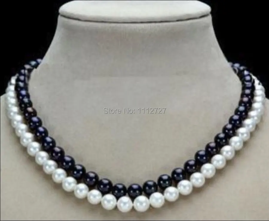 Charming 2 Row 7-8mm Black & White new Freshwater Shell Pearl Necklace Beads Jewelry Natural Stone 17-18"BV347 Wholesale Price
Charming 2 Row 7-8mm Black & White new Freshwater Shell Pearl Necklace Beads Jewelry Natural Stone 17-18"BV347 Wholesale Price