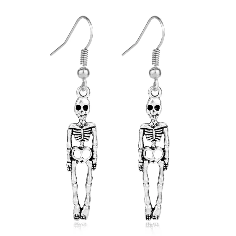 1 Pair Vintage Antique Alloy Skeleton Drop Earrings Skull Dangle Earrings Hanging Casual Jewelry Accessories Women Girl Gift
1 Pair Vintage Antique Alloy Skeleton Drop Earrings Skull Dangle Earrings Hanging Casual Jewelry Accessories Women Girl Gift