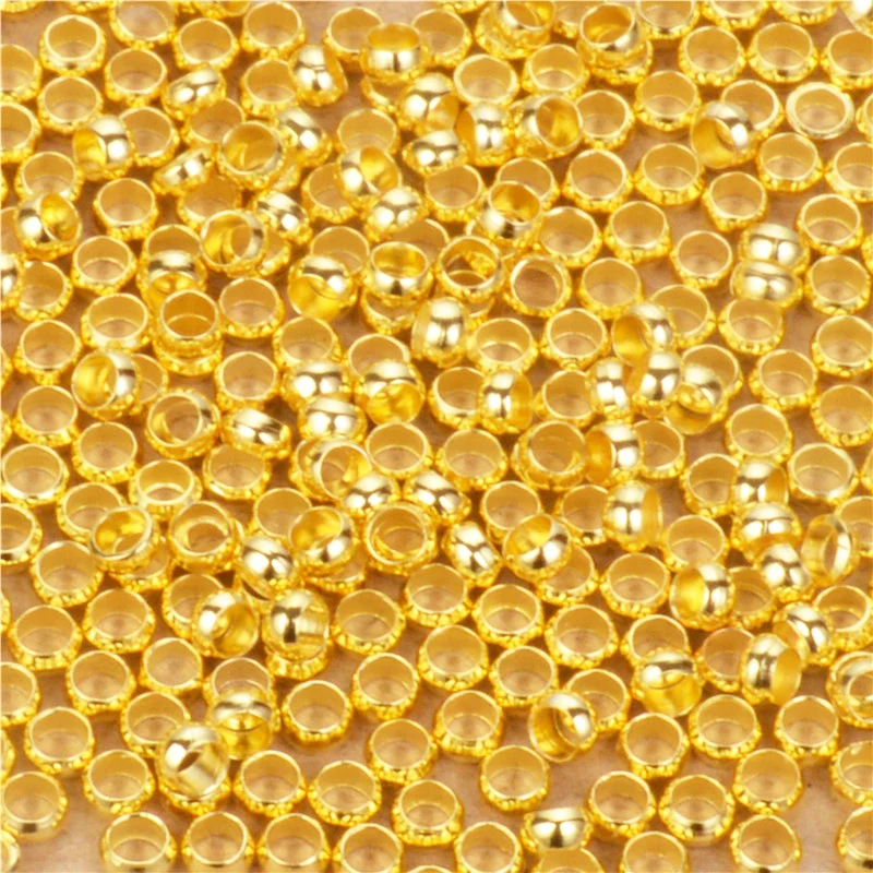 200pcs/lot Dia 2 2.5 3 3.5 4mm Metal Iron Crimp End Beads Spacer Beads Gold Color Stopper Beads for Jewelry Making
200pcs/lot Dia 2 2.5 3 3.5 4mm Metal Iron Crimp End Beads Spacer Beads Gold Color Stopper Beads for Jewelry Making
