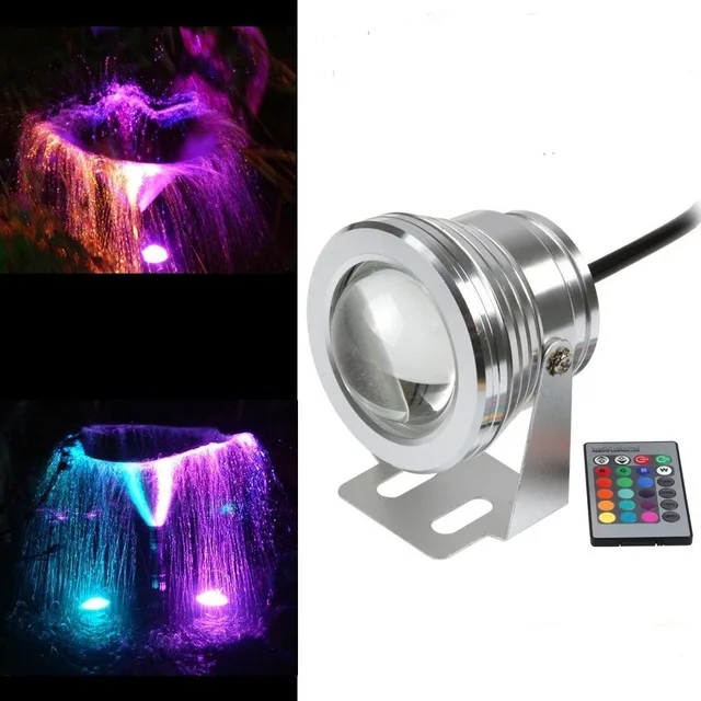 

1pcs/lot RGB 10W DC12V underwater led fountain lights led pool lamp pond light IP67 under water led light