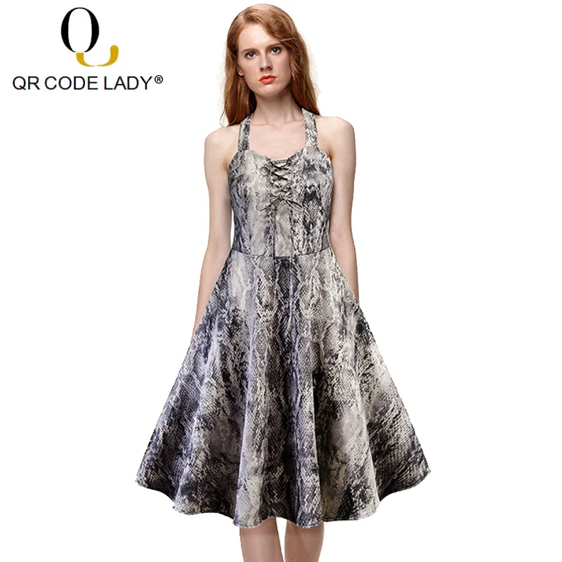 QR Vintage Sexy Snakeskin Summer Dress Women 2019 Elegant Halter Ball Gown Long Party Dress Female Casual Plus Size Dresses 2XL
QR Vintage Sexy Snakeskin Summer Dress Women 2019 Elegant Halter Ball Gown Long Party Dress Female Casual Plus Size Dresses 2XL