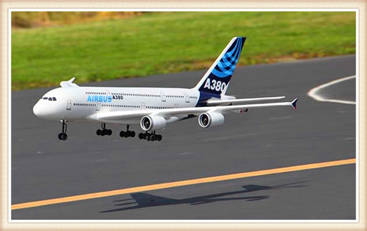 RC самолет Аэробус A380 4CH 55 см EDF 2 4 г радио Управление самолета приводимого в движение с помощью электропривода