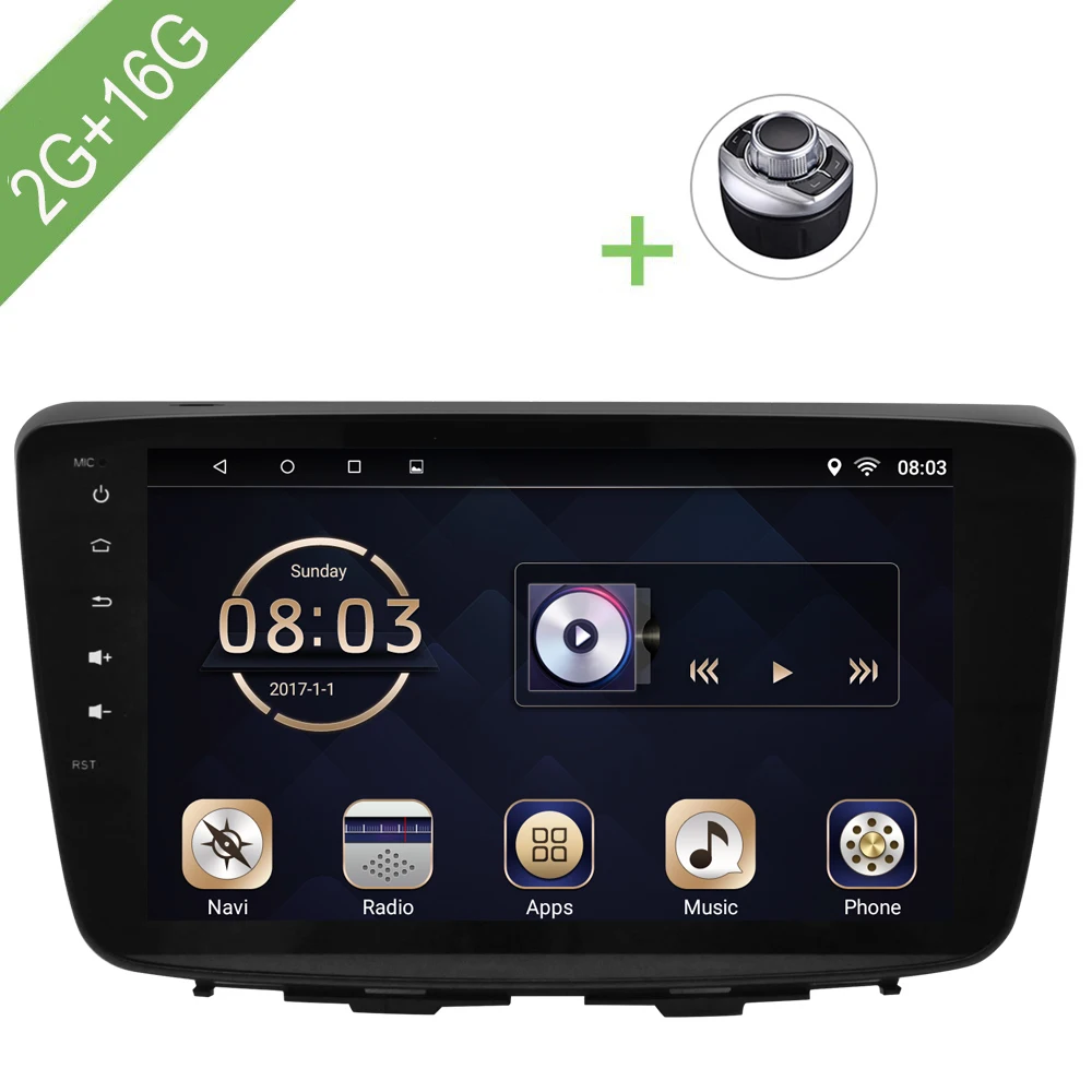 Автомобильный мультимедийный плеер 1 Din Android 7 автомобильный DVD для SUZUKI Baleno 2017 2018 8