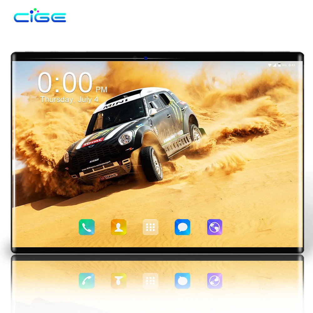 2.5D стекло экран планшетный ПК 10 1 дюймов Android 8 0 Восьмиядерный 6 ГБ ОЗУ 64 Гб ПЗУ 3g 4G