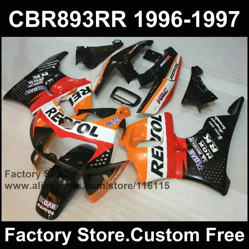 АБС-пластик Обтекатель для HONDA CBR900RR 96 97 CBR 893RR 1996 1997 repsol мотоцикл CBR 893 набор обтекателей обвесов запчасти
АБС-пластик Обтекатель для HONDA CBR900RR 96 97 CBR 893RR 1996 1997 repsol мотоцикл CBR 893 набор обтекателей обвесов запчасти