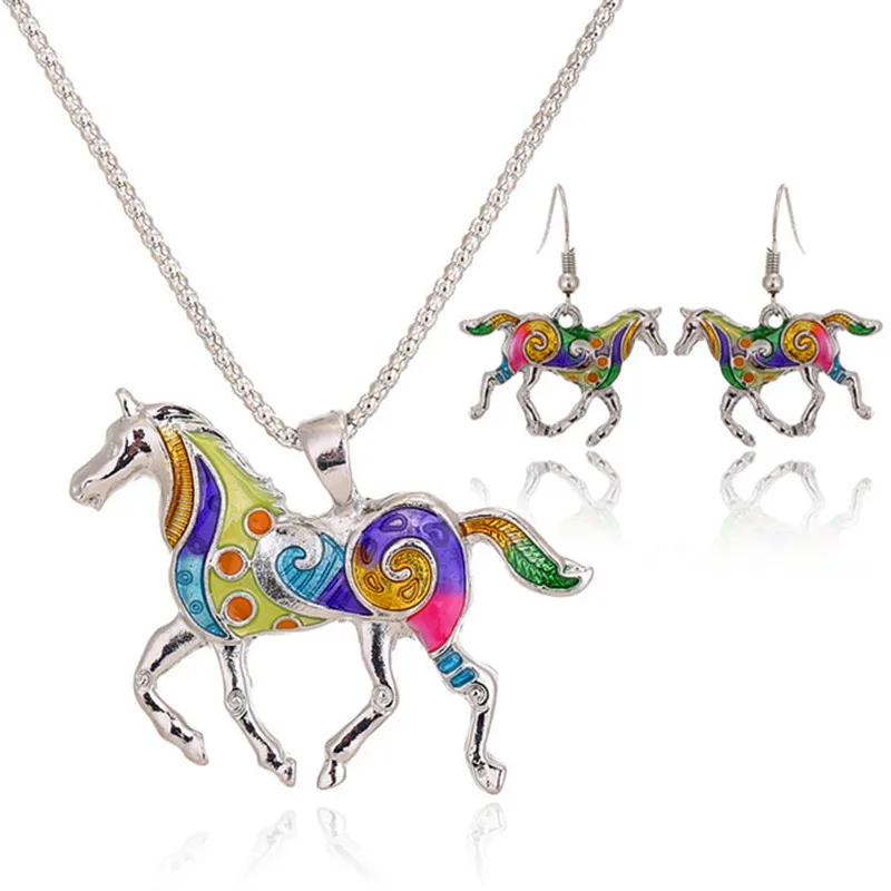Fashion Drops Rainbow Horse Bride Jewelry Necklace Set women Choker Necklaces Bohemian Style For Women Party Jewelry N722019
Fashion Drops Rainbow Horse Bride Jewelry Necklace Set women Choker Necklaces Bohemian Style For Women Party Jewelry N722019