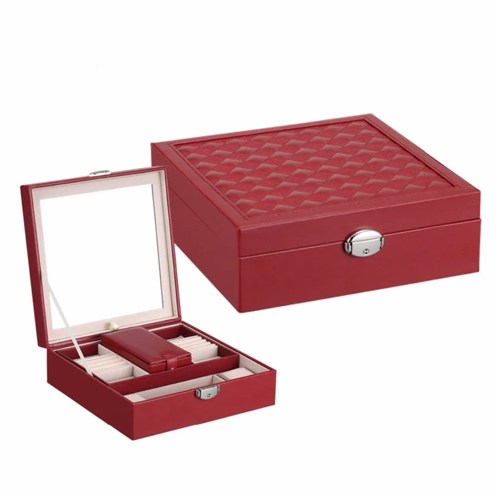 Leather Jewelry Packaging Box Casket Box For Exquisite Makeup Case Cosmetics Beauty Organizer Container Boxes
Leather Jewelry Packaging Box Casket Box For Exquisite Makeup Case Cosmetics Beauty Organizer Container Boxes