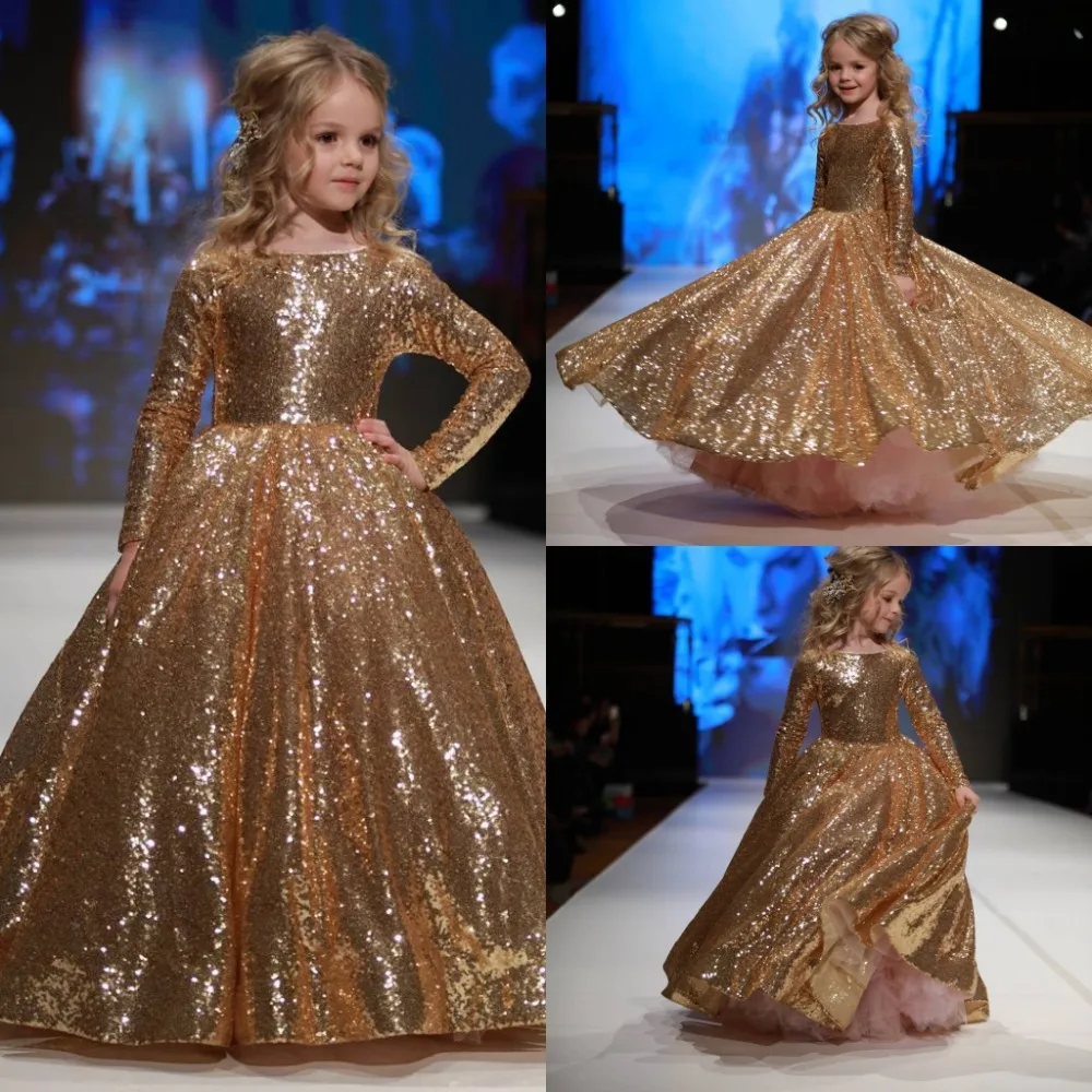 Sequins Gold Child Kids Party Dresses Piano dress O-Neck Ball Gown Long sleeved flower boy
Sequins Gold Child Kids Party Dresses Piano dress O-Neck Ball Gown Long sleeved flower boy