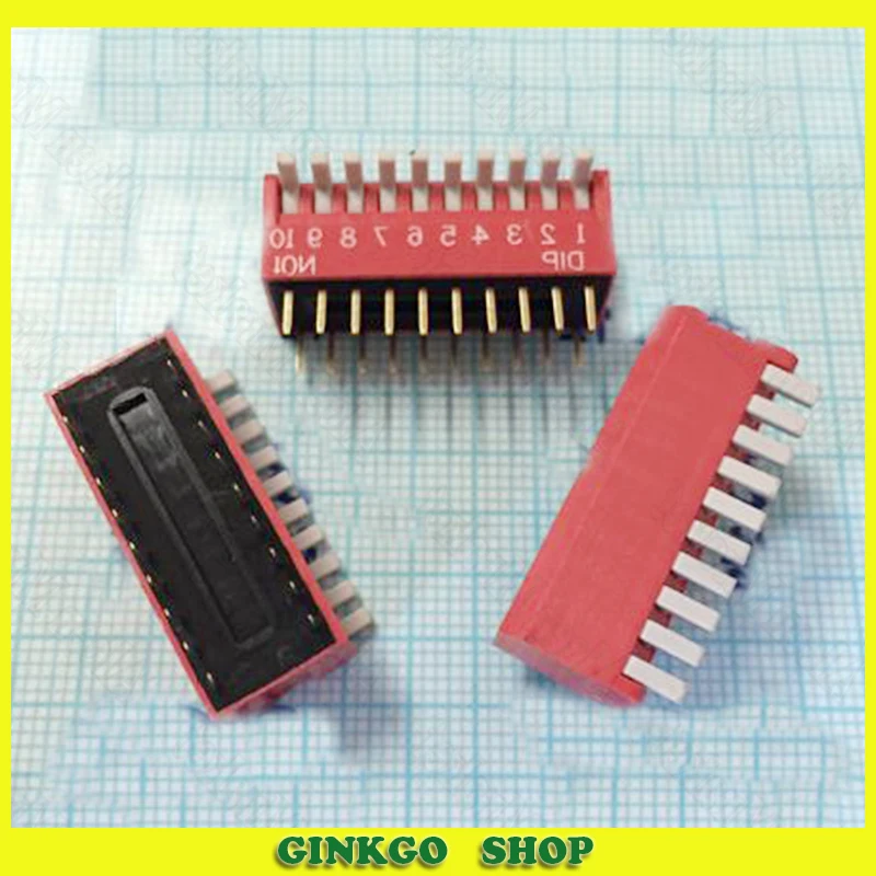 1000pcs/lot 10P Side Dial/Keys 10Position DIP Switch Pin Spacing 2.54mm Encode Switch
1000pcs/lot 10P Side Dial/Keys 10Position DIP Switch Pin Spacing 2.54mm Encode Switch