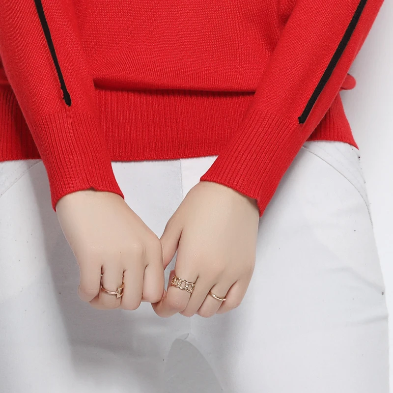 Solid color V-neck sweater 2018 new women's casual pullover sweater large size long-sleeved knit tops
Solid color V-neck sweater 2018 new women's casual pullover sweater large size long-sleeved knit tops