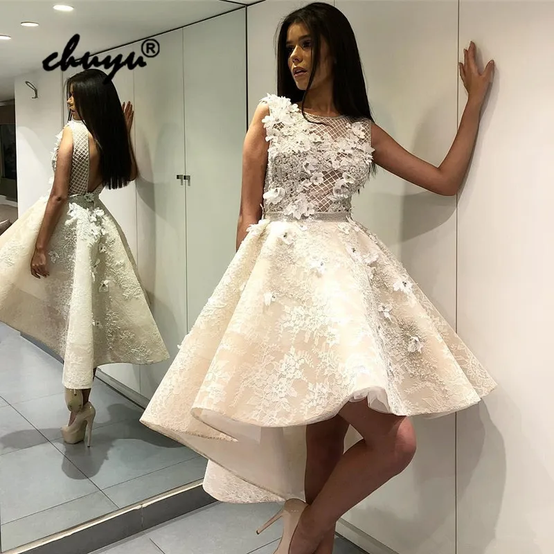 Lace Homecoming Dresses Tulle Hi Low Backless Illusion Cocktail Dresses Appliques Flowers Prom Gown Vestidos De Graduacion Dress
Lace Homecoming Dresses Tulle Hi Low Backless Illusion Cocktail Dresses Appliques Flowers Prom Gown Vestidos De Graduacion Dress