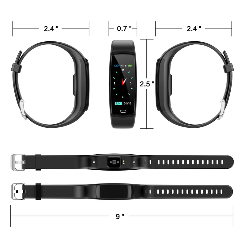 Wholesale Sports Smart Band Heart Rate Monitor Fitness Bracelet Waterproof Wristband Fitness Tracker for Women Men
Wholesale Sports Smart Band Heart Rate Monitor Fitness Bracelet Waterproof Wristband Fitness Tracker for Women Men