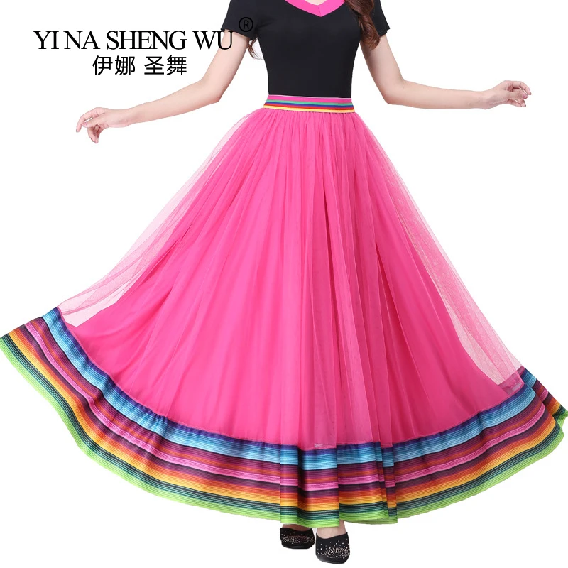 Dance Big Swing Long Skirt Spanish Bullfight Dancing Skirt Flamenco Dance Costume Ballroom Long Skirts Dancewear Chiffon Skirt
Dance Big Swing Long Skirt Spanish Bullfight Dancing Skirt Flamenco Dance Costume Ballroom Long Skirts Dancewear Chiffon Skirt