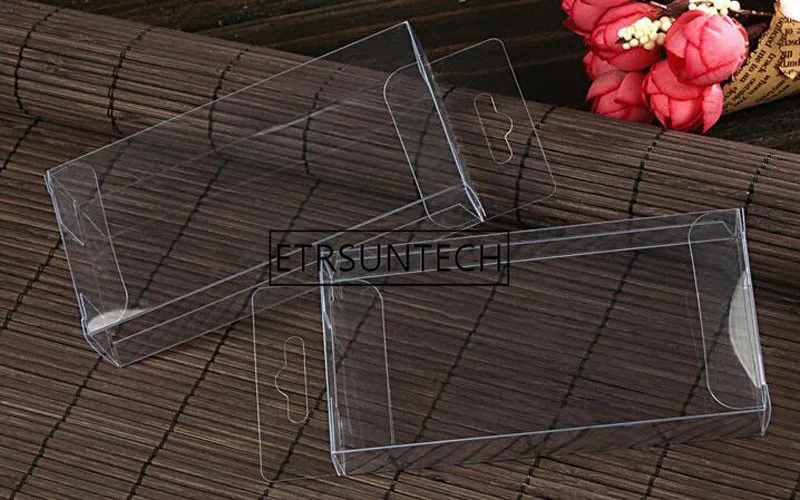 200pcs 2*5*10cm clear plastic pvc hook box packing boxes for gift/Phone/candy/cosmetic/craft transparent pvc box
200pcs 2*5*10cm clear plastic pvc hook box packing boxes for gift/Phone/candy/cosmetic/craft transparent pvc box