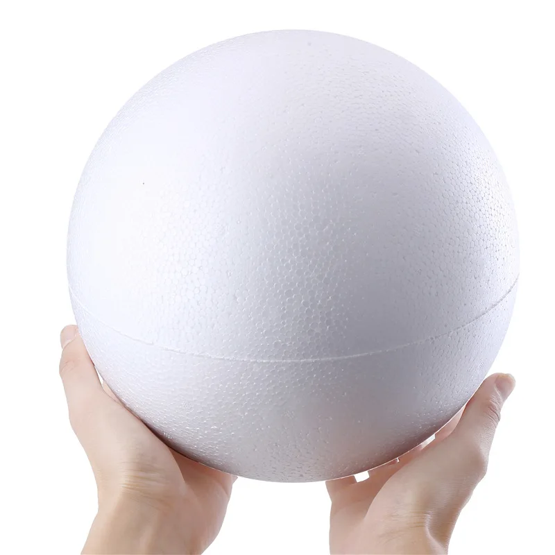 10PCS DIY Round Styrofoam Balls Christmas Ball White Modelling Polystyrene Foam Craft Decorations Wedding Party | Дом и сад